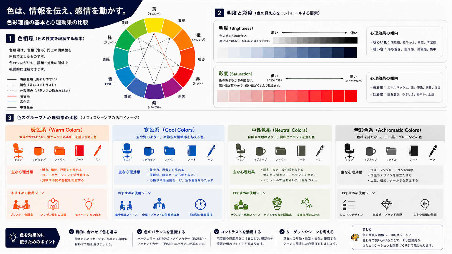 内装カラー選定に必要な色彩の基礎知識